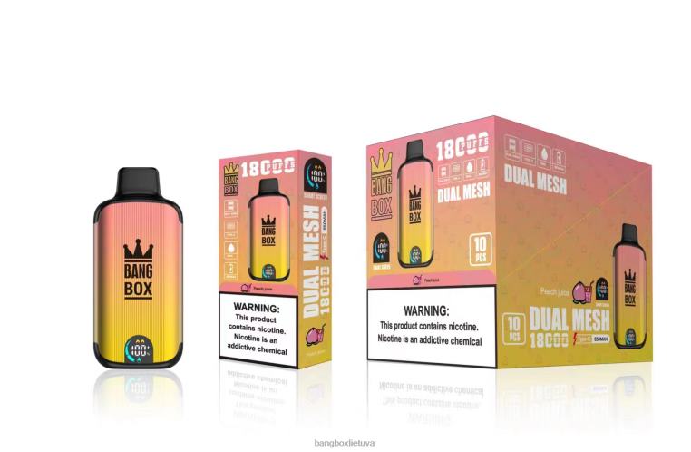 Bang Box Lietuva 4N8XZ91 persikų sultys | Bang Box 18000 išpūtimų
