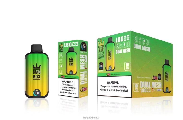 Bang Box Price 4N8XZ89 mango persikų arbūzas | Bang Box 18000 išpūtimų