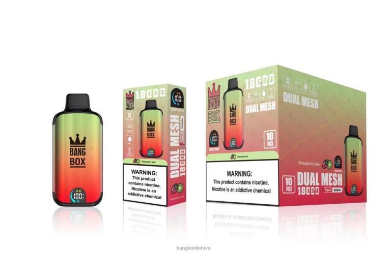 Bang Box Puffs 4N8XZ92 braškių kivi | Bang Box 18000 išpūtimų