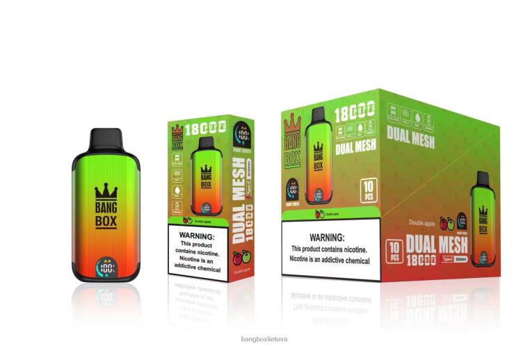 Vape Bang Box 4N8XZ93 dvigubas obuolys | Bang Box 18000 išpūtimų