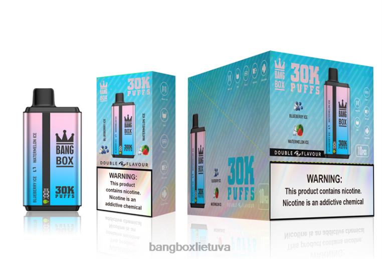 Bang Box Price 4N8XZ69 mėlynių ir arbūzų ledas | Bang Box 30 000 dvigubų skonių