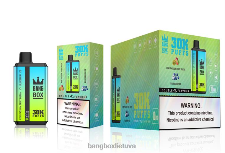 Bang Box Vape Price 4N8XZ65 kivių pasiflorų gvajavos ir mėlynių ledai | Bang Box 30 000 dvigubų skonių