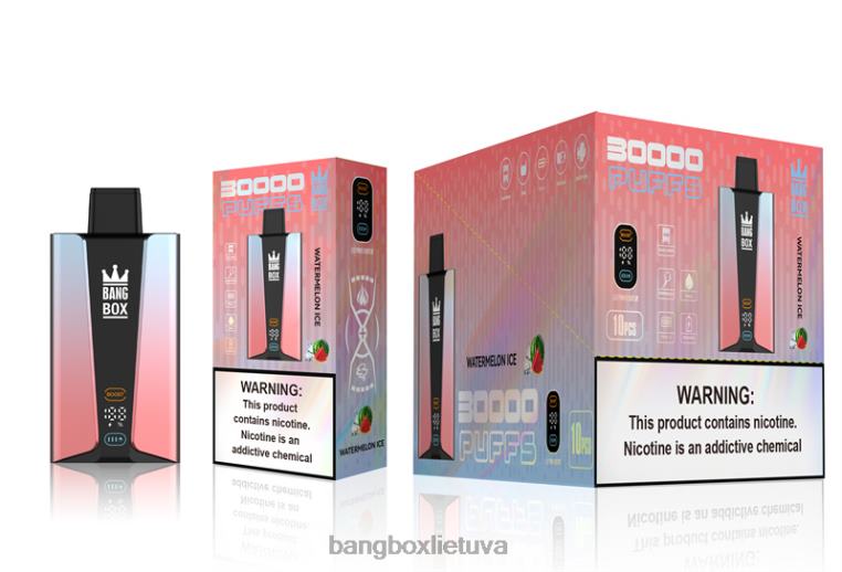 Bang Box Lietuva 4N8XZ86 arbūzų ledas | Bang Box 30 000 pūtimų išmanusis ekranas