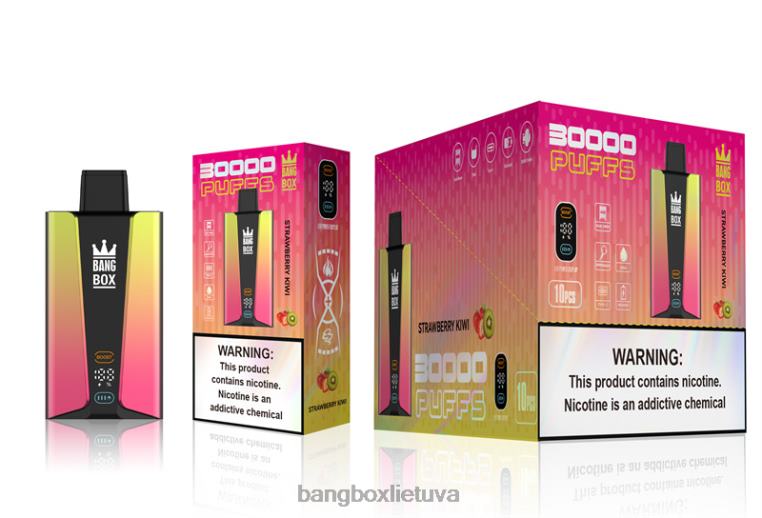Bang Box Price 4N8XZ74 braškių kivi | Bang Box 30 000 pūtimų išmanusis ekranas