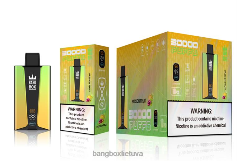 Bang Box Price 4N8XZ84 pasifloros vaisius | Bang Box 30 000 pūtimų išmanusis ekranas