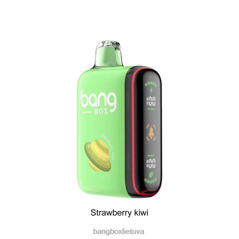 Bang Box Puffs 4N8XZ27 braškių kivi | Bang Box 9000-18000 pūtimų išmanusis galios ekranas