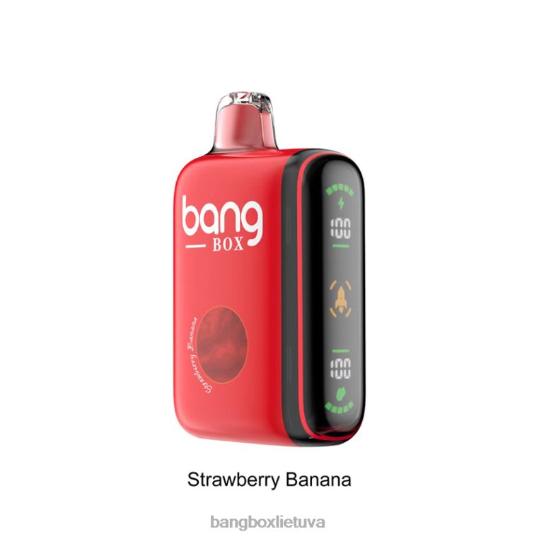 Bang Box Vape Price 4N8XZ25 braškinis bananas | Bang Box 9000-18000 pūtimų išmanusis galios ekranas