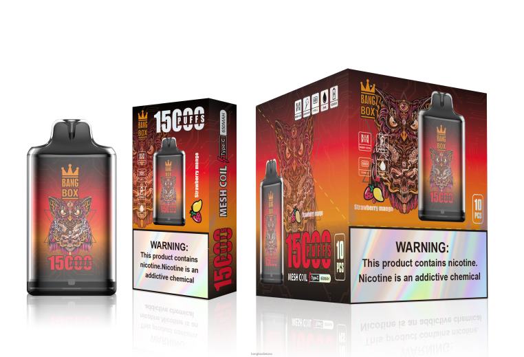 Bang Box Lietuva 4N8XZ101 braškių mango | Bang Box s1-15000 išpūtimų