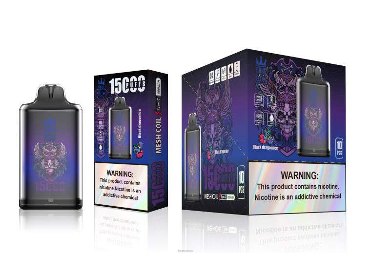 Bang Box Vape Price 4N8XZ110 juodojo drakono ledas | Bang Box s1-15000 išpūtimų