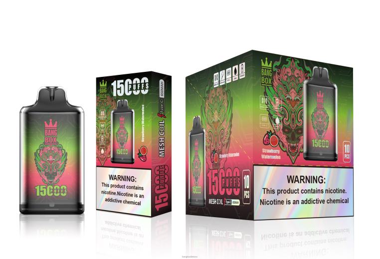Vape Bang Box 4N8XZ103 braškinis arbūzas | Bang Box s1-15000 išpūtimų